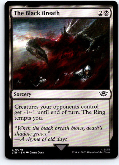 The Black Breath 78 Universes Beyond: LOTR Magic: The Gathering NM