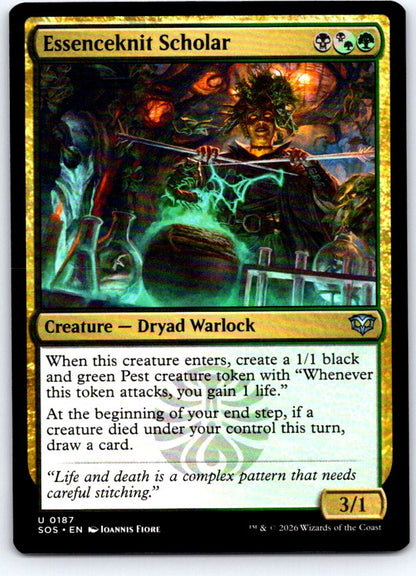 Essenceknit Scholar 187 Uncommon Secrets of Strixhaven Magic: The Gathering NM