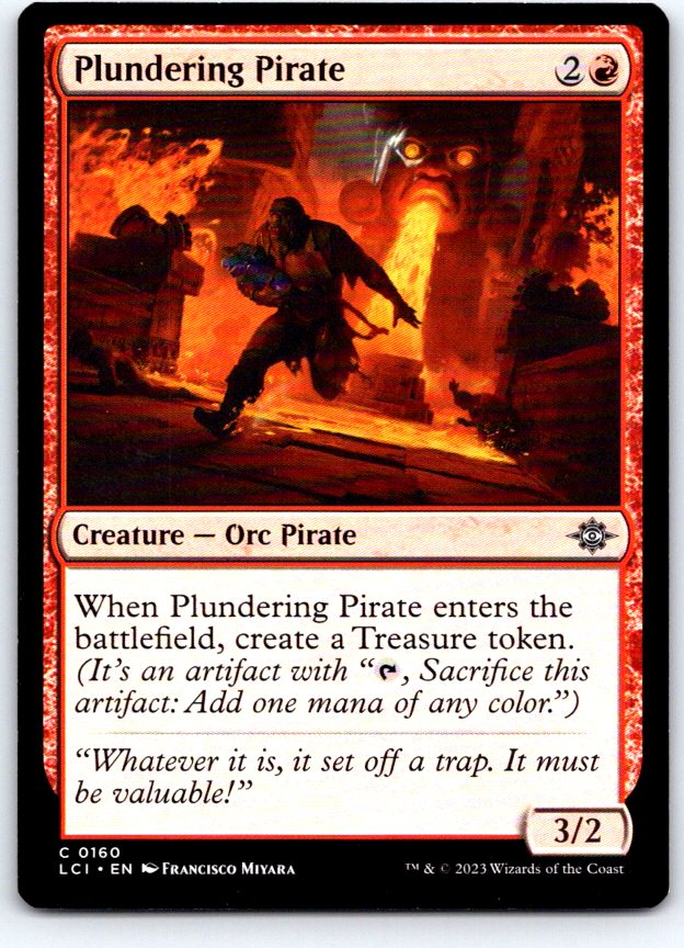 Plundering Pirate 160 Common The Lost Caverns of Ixalan Magic: The Gathering NM