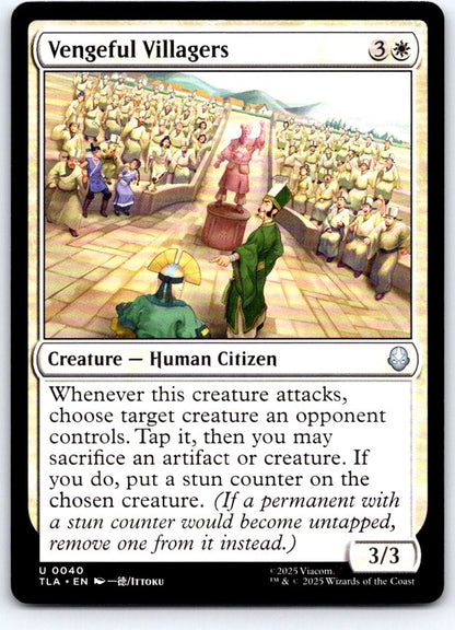 Vengeful Villagers 40 Avatar: The Last Airbender Magic: The Gathering NM