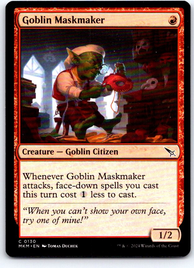 Goblin Maskmaker 130 Common Murders at Karlov Manor Magic: The Gathering NM