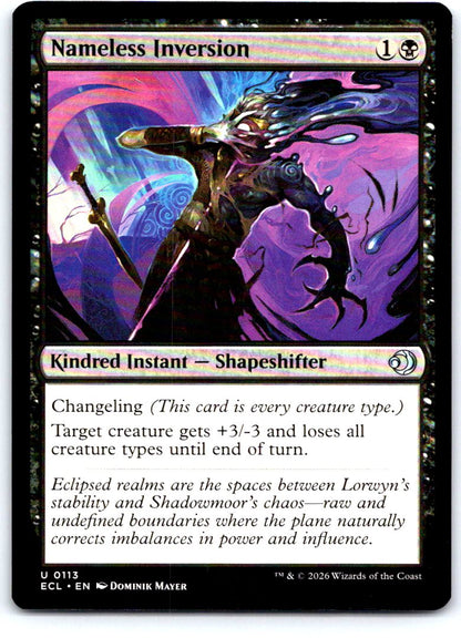 Nameless Inversion 113 Uncommon Lorwyn Eclipsed Magic: The Gathering Near Mint