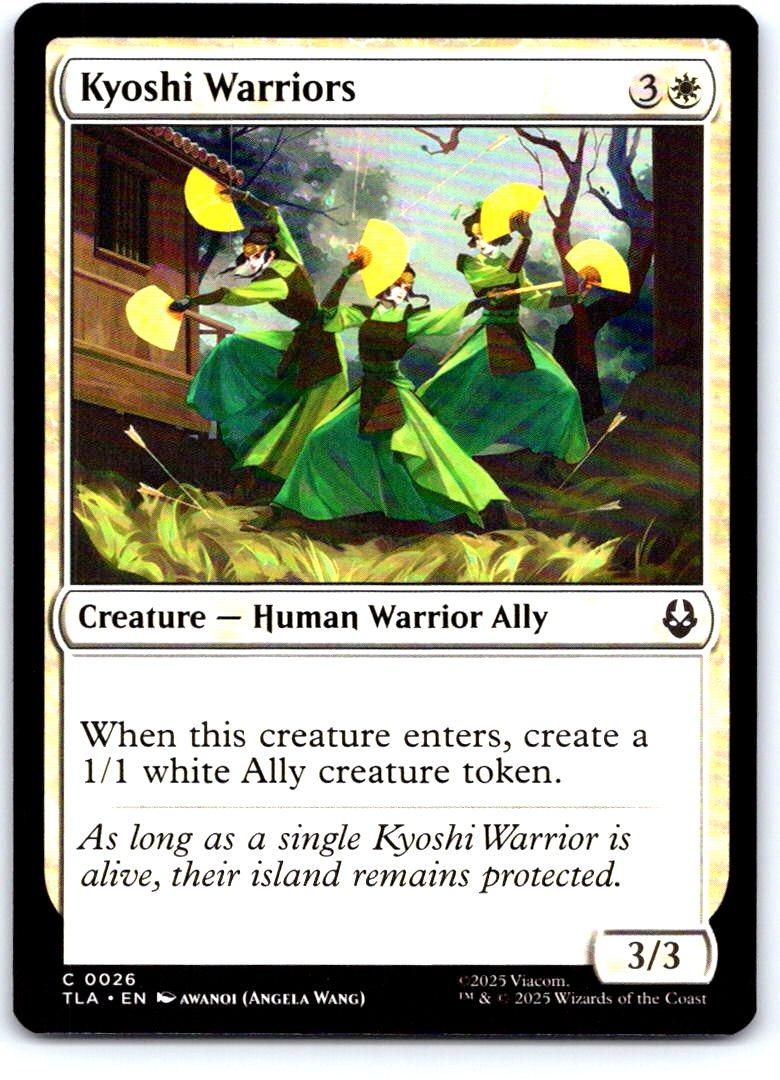 Kyoshi Warriors 26 Common Avatar: The Last Airbender Magic: The Gathering NM