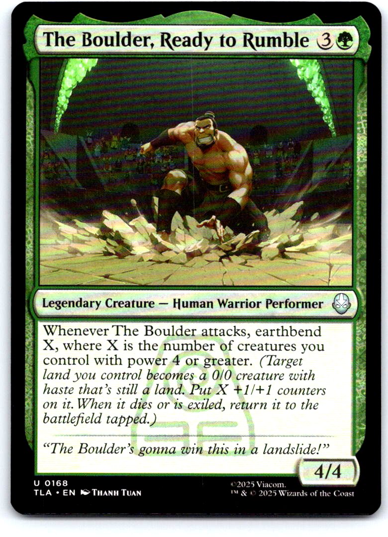 The Boulder, Ready to Rumble 168 Avatar: The Last Airbender MTG NM