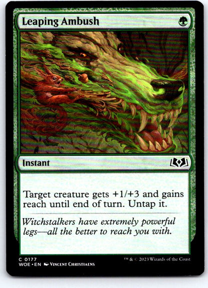 Leaping Ambush 177 Common Wilds of Eldraine Magic: The Gathering Near Mint