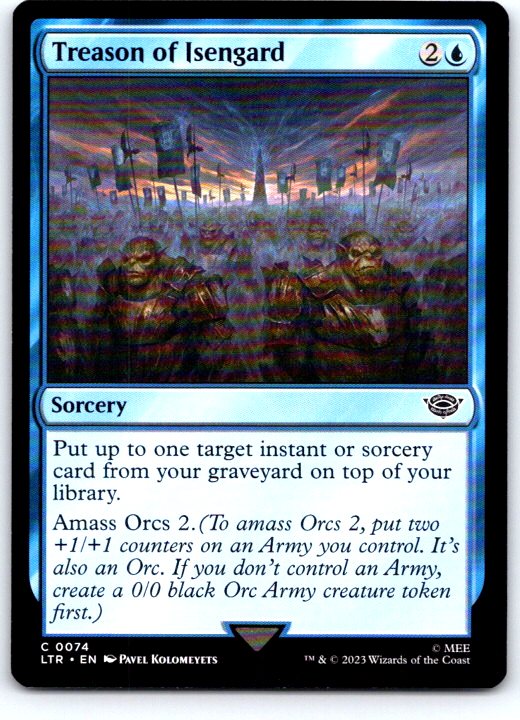 Treason of Isengard 74 Universes Beyond: LOTR: Tales of Middle-earth MTG NM