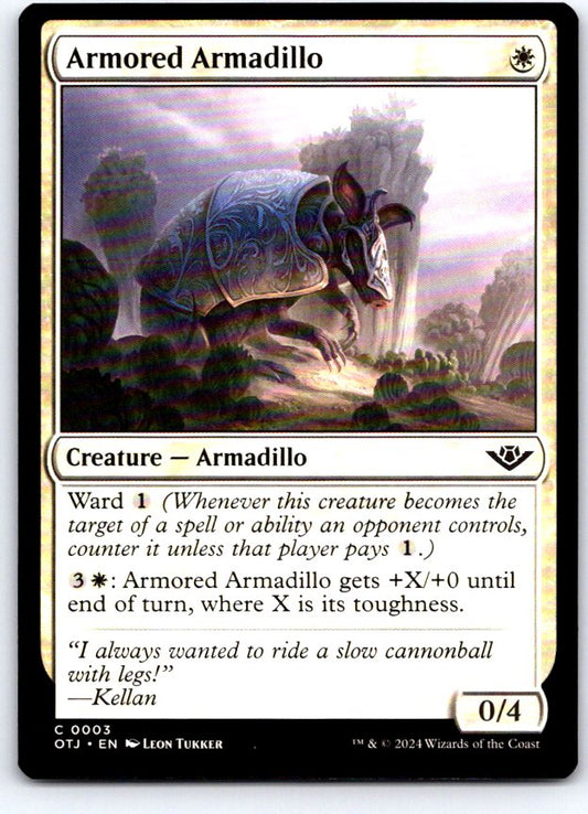 Armored Armadillo 3 Common Outlaws of Thunder Junction Magic: The Gathering NM