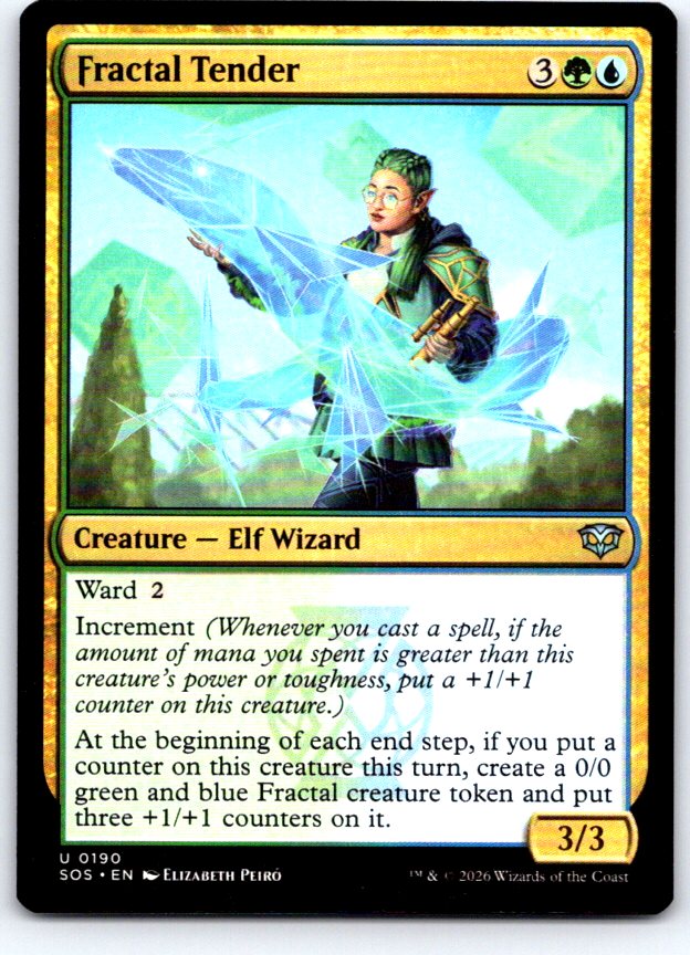 Fractal Tender 190 Uncommon Secrets of Strixhaven Magic: The Gathering Near Mint
