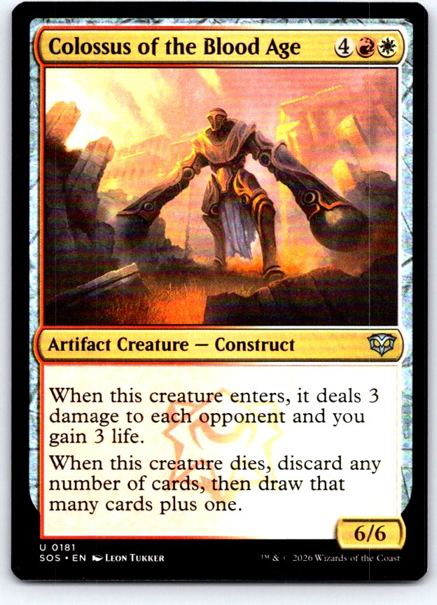 Colossus of the Blood Age 181 Secrets of Strixhaven Magic: The Gathering NM
