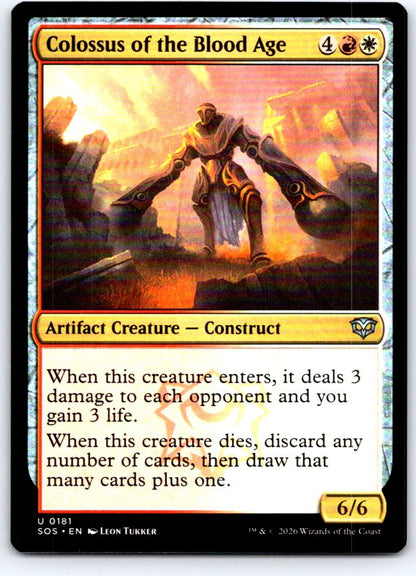 Colossus of the Blood Age 181 Secrets of Strixhaven Magic: The Gathering NM