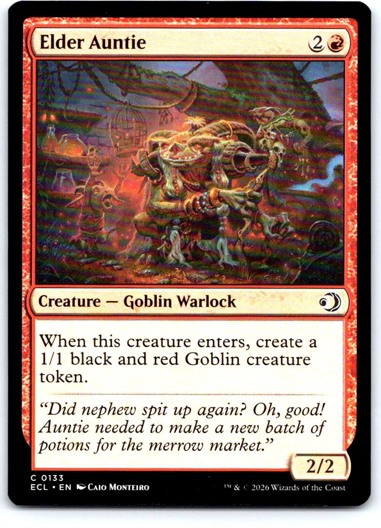 Elder Auntie 133 Common Lorwyn Eclipsed Magic: The Gathering Near Mint