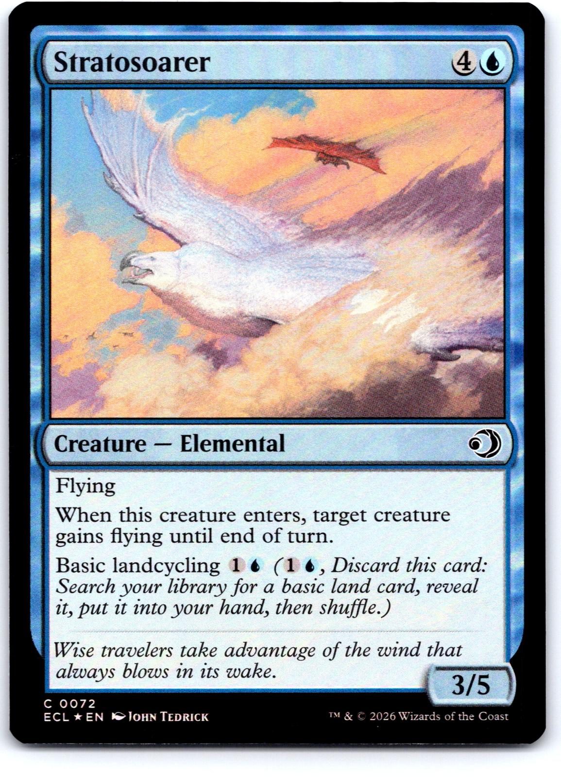 Stratosoarer 72 Common Lorwyn Eclipsed Magic: The Gathering Foil Near Mint