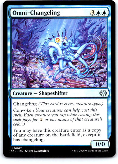 Omni-Changeling 62 Uncommon Lorwyn Eclipsed Magic: The Gathering Near Mint
