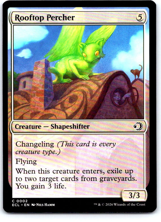 Rooftop Percher 2 Common Lorwyn Eclipsed Magic: The Gathering Near Mint