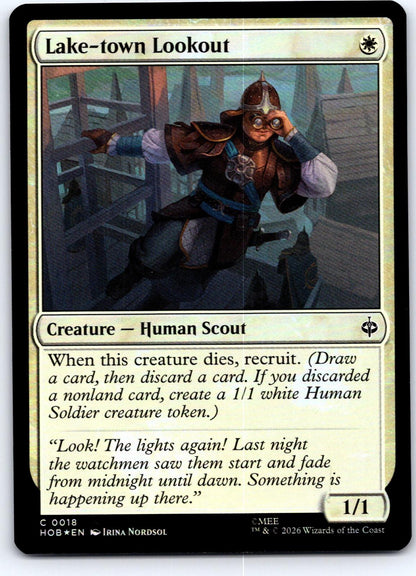 Lake-town Lookout 18 Common The Hobbit Magic: The Gathering Foil Near Mint