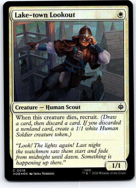 Lake-town Lookout 18 Common The Hobbit Magic: The Gathering Foil Near Mint