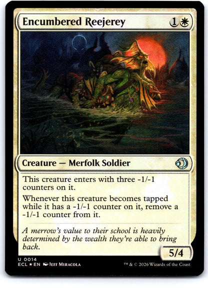 Encumbered Reejerey 14 Uncommon Lorwyn Eclipsed Magic: The Gathering Foil NM