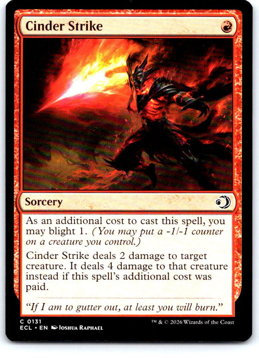 Cinder Strike 131 Common Lorwyn Eclipsed Magic: The Gathering Near Mint