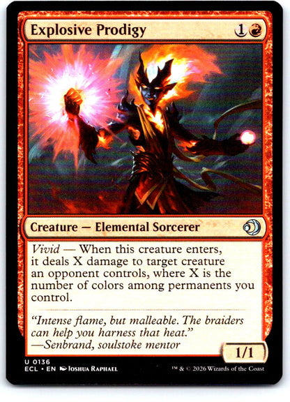 Explosive Prodigy 136 Uncommon Lorwyn Eclipsed Magic: The Gathering Near Mint