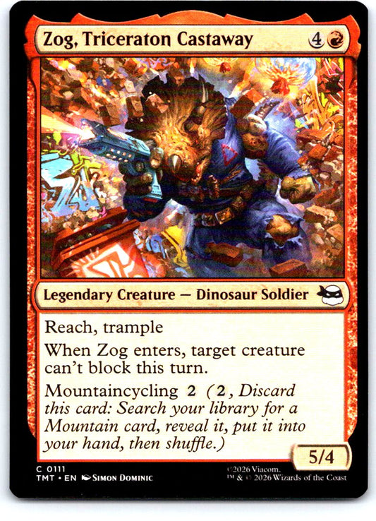 Zog, Triceraton Castaway 0111 Teenage Mutant Ninja Turtles MTG NM