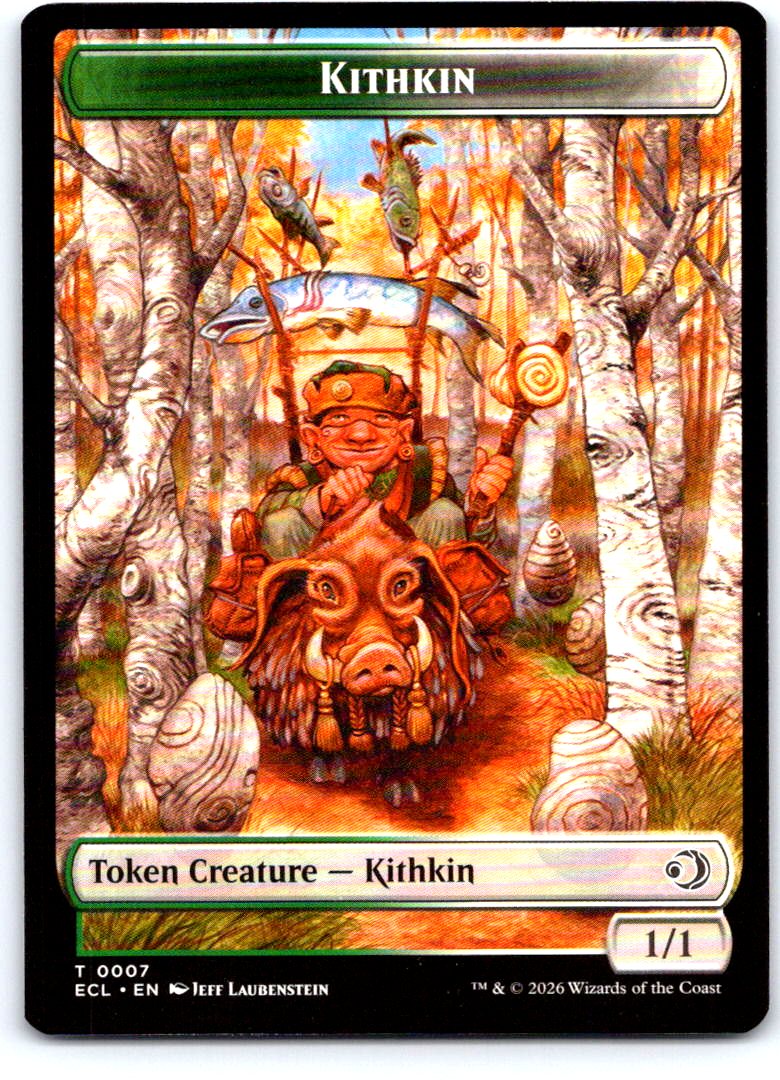 Kithkin // Treasure Double-Sided Token 7 // 10 Lorwyn Eclipsed MTG NM