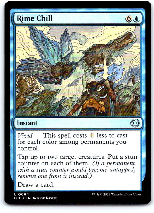 Rime Chill 64 Uncommon Lorwyn Eclipsed Magic: The Gathering Near Mint