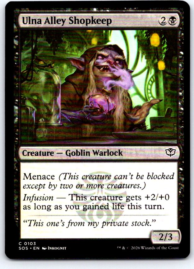 Ulna Alley Shopkeep 103 Common Secrets of Strixhaven Magic: The Gathering NM