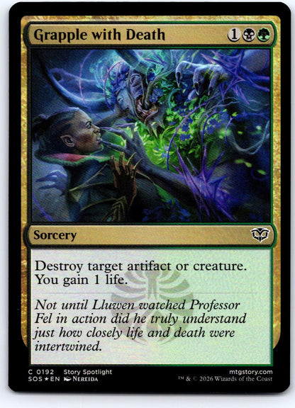 Grapple with Death 192 Common Secrets of Strixhaven Magic: The Gathering Foil NM