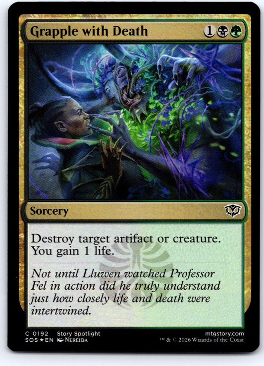 Grapple with Death 192 Common Secrets of Strixhaven Magic: The Gathering Foil NM