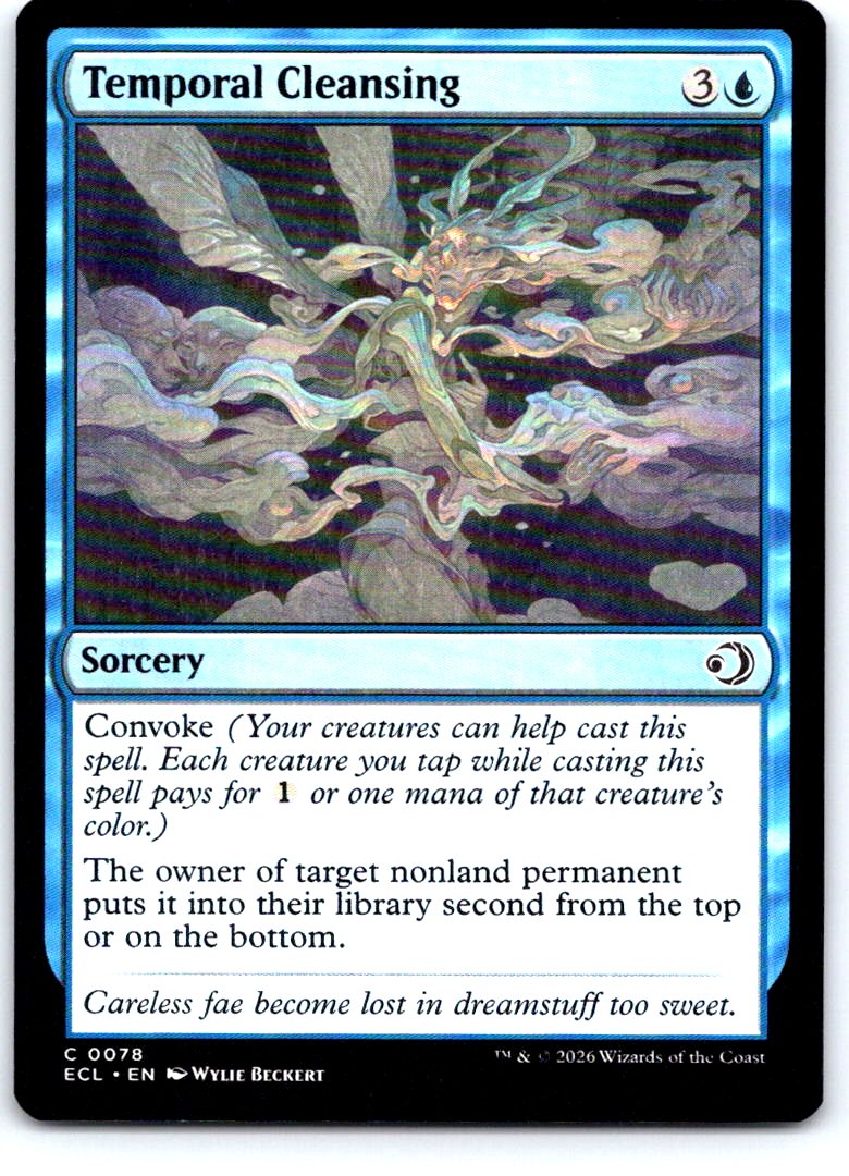 Temporal Cleansing 78 Common Lorwyn Eclipsed Magic: The Gathering Near Mint