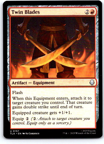 Twin Blades 157 Uncommon Avatar: The Last Airbender Magic: The Gathering NM