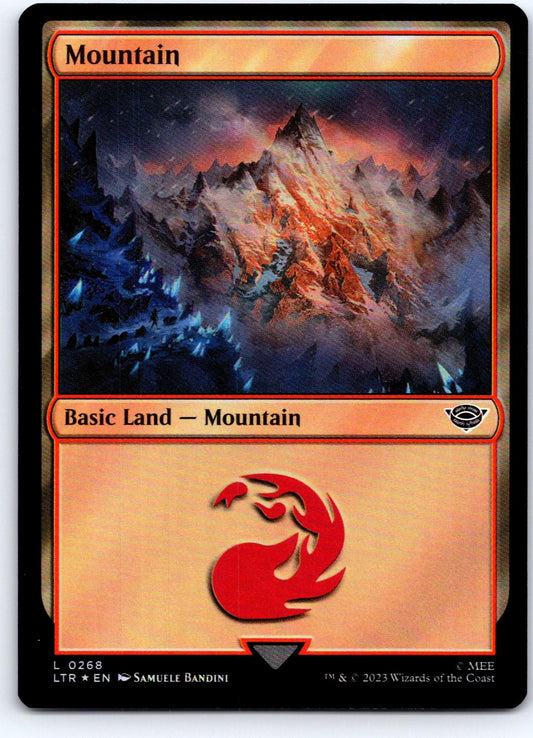 Mountain (0268) 268 Universes Beyond: LOTR Magic: The Gathering Foil NM