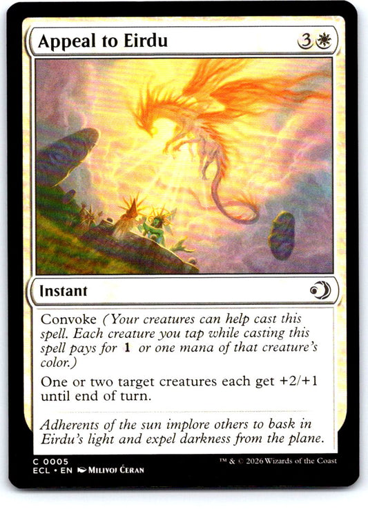 Appeal to Eirdu 5 Common Lorwyn Eclipsed Magic: The Gathering Near Mint