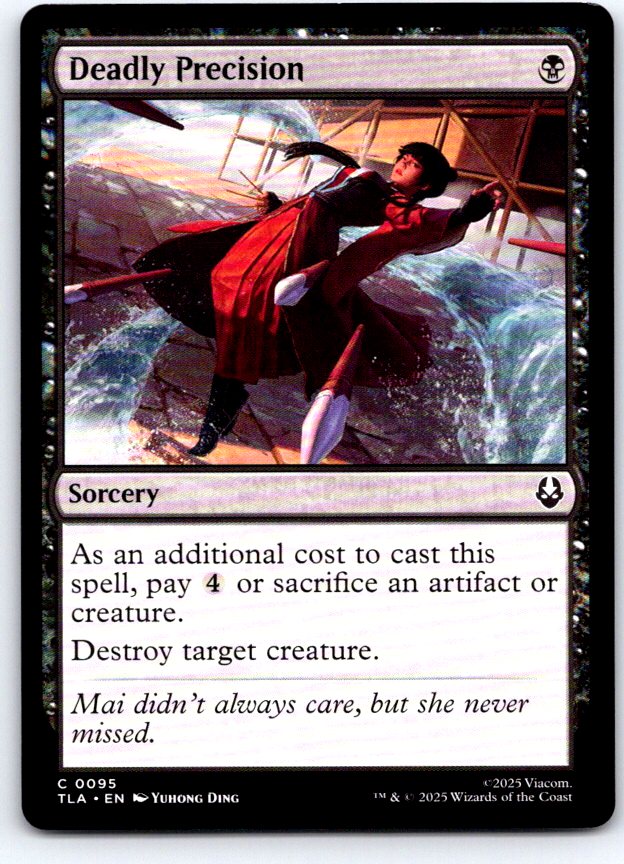 Deadly Precision 95 Common Avatar: The Last Airbender Magic: The Gathering NM