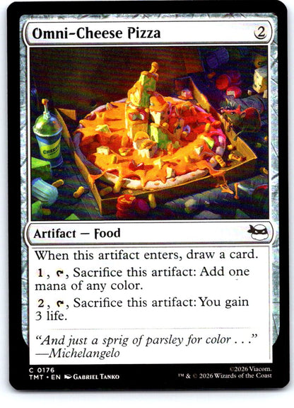 Omni-Cheese Pizza 0176 Teenage Mutant Ninja Turtles Magic: The Gathering NM