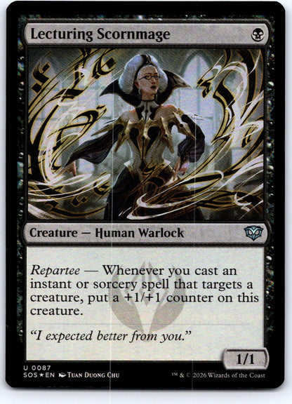 Lecturing Scornmage 87 Secrets of Strixhaven Magic: The Gathering Foil NM
