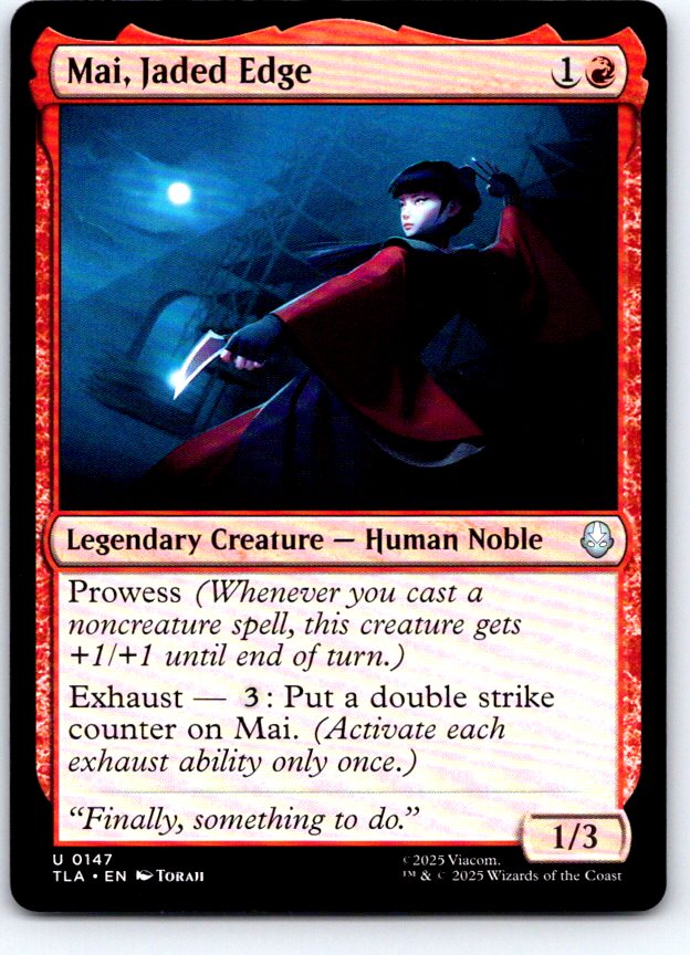 Mai, Jaded Edge 147 Uncommon Avatar: The Last Airbender Magic: The Gathering NM