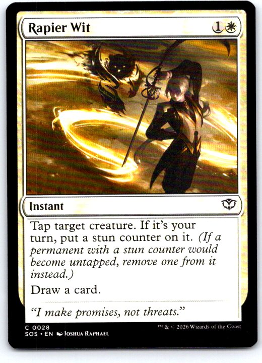 Rapier Wit 28 Common Secrets of Strixhaven Magic: The Gathering Near Mint