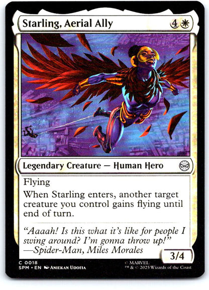 Starling, Aerial Ally 18 Common Marvel's Spider-Man Magic: The Gathering NM