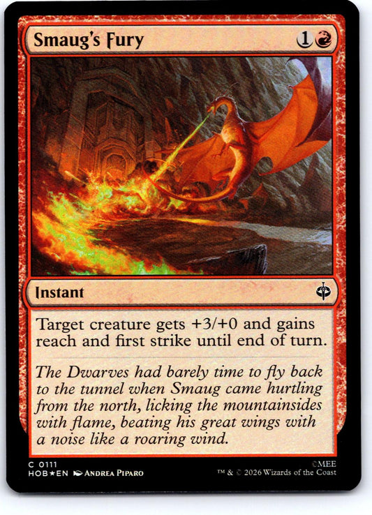 Smaug's Fury 111 Common The Hobbit Magic: The Gathering Foil Near Mint