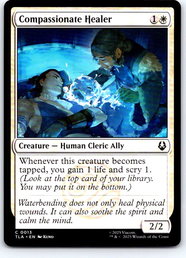 Compassionate Healer 13 Avatar: The Last Airbender Magic: The Gathering NM