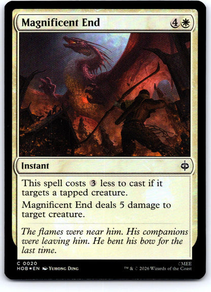 Magnificent End 20 Common The Hobbit Magic: The Gathering Foil Near Mint