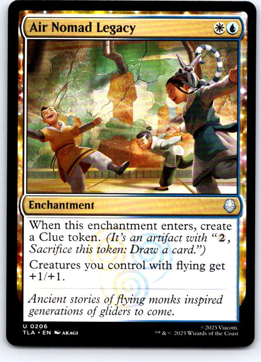 Air Nomad Legacy 206 Uncommon Avatar: The Last Airbender Magic: The Gathering NM