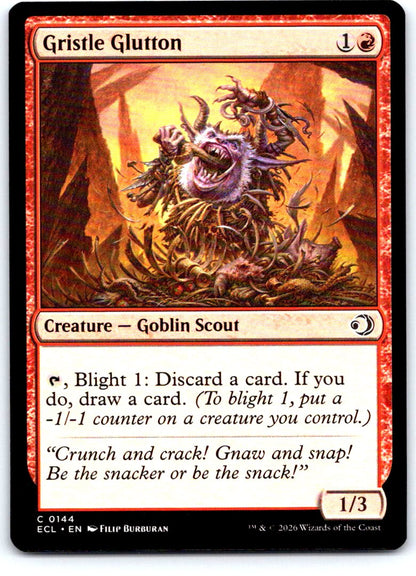 Gristle Glutton 144 Common Lorwyn Eclipsed Magic: The Gathering Near Mint
