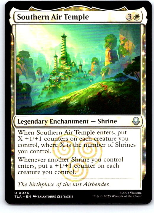 Southern Air Temple 36 Avatar: The Last Airbender Magic: The Gathering NM