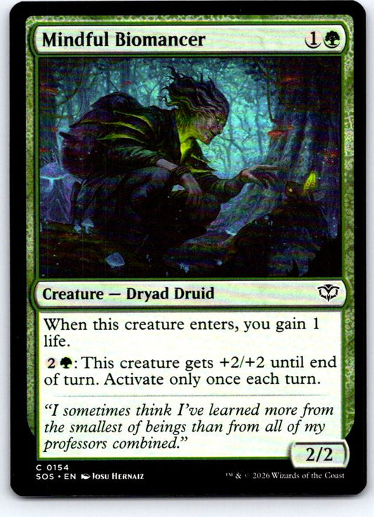 Mindful Biomancer 154 Common Secrets of Strixhaven Magic: The Gathering NM