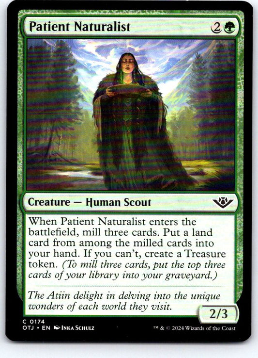 Patient Naturalist 174 Outlaws of Thunder Junction Magic: The Gathering NM