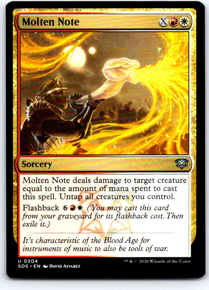 Molten Note 204 Uncommon Secrets of Strixhaven Magic: The Gathering Near Mint