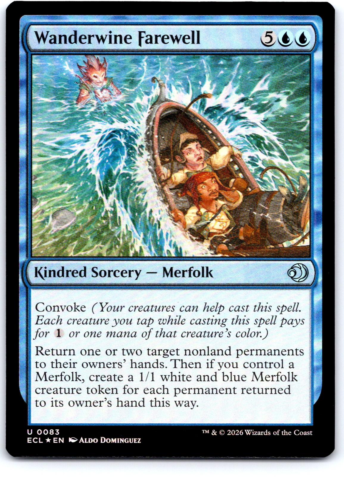 Wanderwine Farewell 83 Uncommon Lorwyn Eclipsed Magic: The Gathering Foil NM