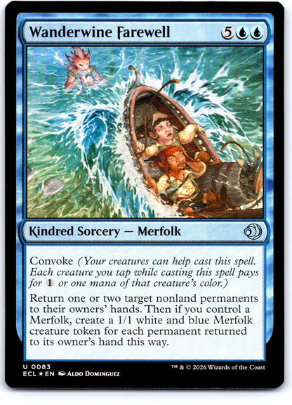 Wanderwine Farewell 83 Uncommon Lorwyn Eclipsed Magic: The Gathering Foil NM